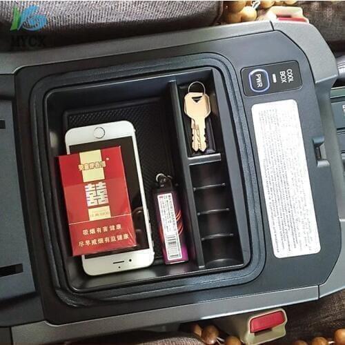 Non-Slip Central Armrest Container Stowing Box Refrigerator Cover Mat For Toyota Land Cruiser Prado FJ 120 FJ120 150 Accessories