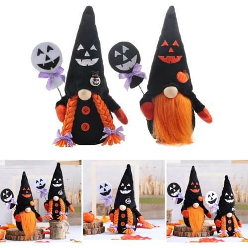 Adorable Plush Gnome Doll For Halloween Decoration Gift And Collection Soft Stuffed Toy for Kids Home Decor Party Decoração