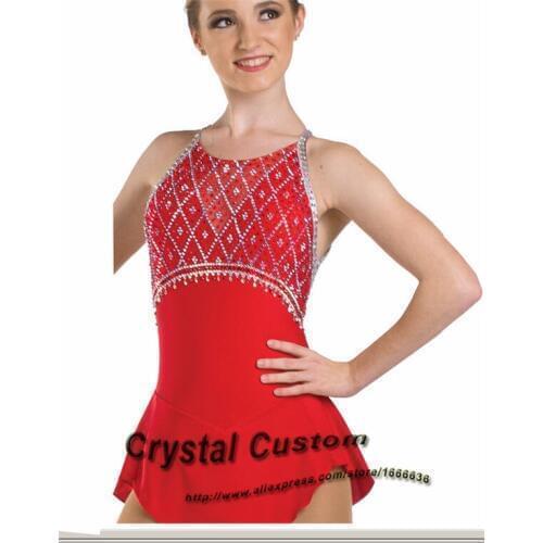 Custom Girls Figure Skating Dress New Brand Vogue Figure Skating Competition Dress Kids DR3257