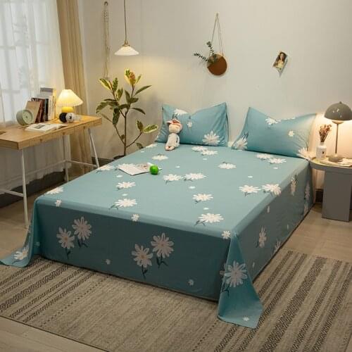 1pc Geometry Printed Bed Sheet Summer Super Soft Bedding Luxury Home Textile Single Double Queen King Size Bedding Covers