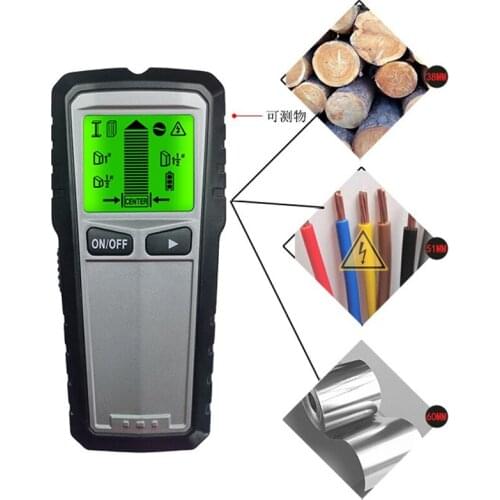 2021New TH430 Handheld Multifunction Wall Detector Metal Wood Cable Wire Stud depth 60mm Scanner tools LED display Wall detector