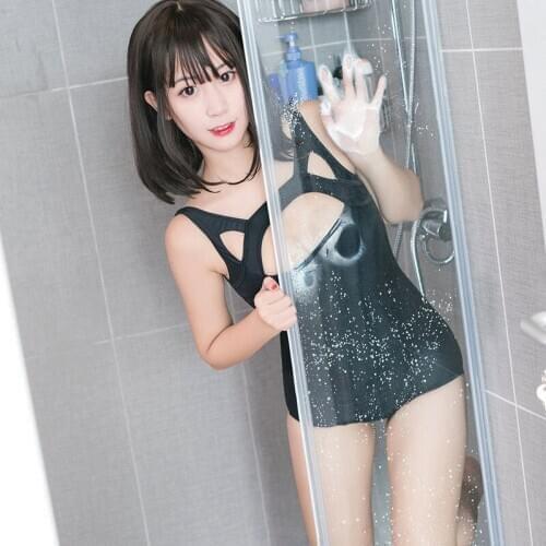 Sexy Lingerie Womens Lace Bag Hips Swimsuit Tight-Fitting One-Piece Breast Milk Uniform Temptation Swimwear