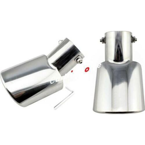 Steel Tail Pipe Exhaust Pipe Cover 2pcs For Mazda 3 AXELA M3 Sedan 2014-2017