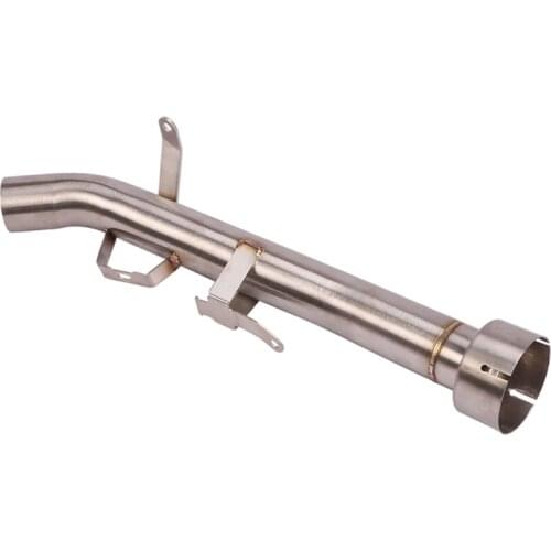 51mm Slip On Motorcycle Exhaust Delete Cat Middle Link Pipe Stainless Steel Exhaust System For Kawasaki Z900 Until 2019