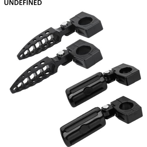 32mm 1-1/4" Motorcycle MX Highway Pegs Engine Crash Bar Guard Footrest Mount Clamp for Harley Dyna Softail Fat Boy Sportster 883