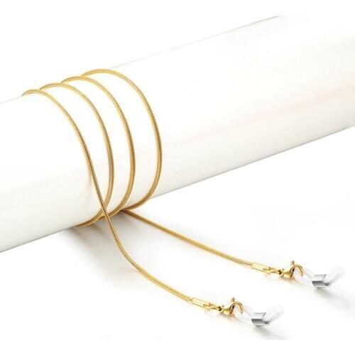 1Pcs 2020 Glasses Chain Women Men Eyewear Accessories 80CM Sunglasses Necklace Eyeglass Lanyard Strap Reading Gold Silver Color