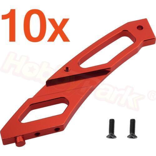 10 Pieces Aluminum Rear Brace For RC HPI WR8 Flux Rally Bullet MT ST 3.0 Ken Block 108024 Option Hop-Up Parts