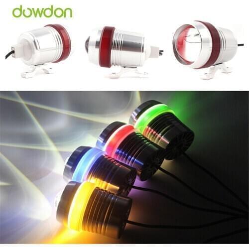 10pcs Colorful CREE U3 Angel Eye LED Headlight Motorcycle LED Spot Fog Light Lamp Strobe Light