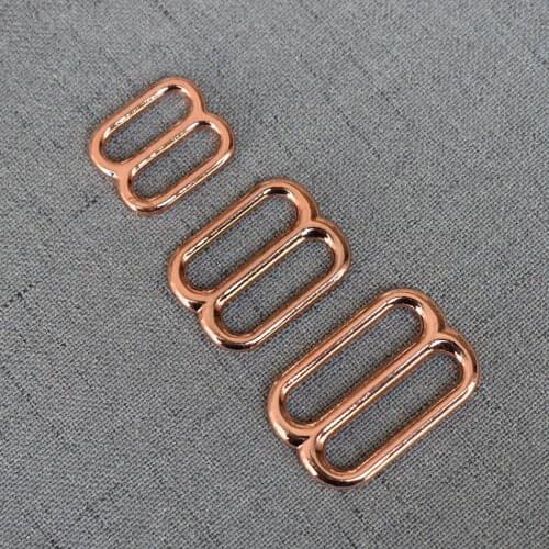 10 Pcs/Lot 15mm 20mm 25mm Metal Slides Tri-Glides Wire-Formed Roller Pin Strap Slider Adjuster Buckles for Leather Craft