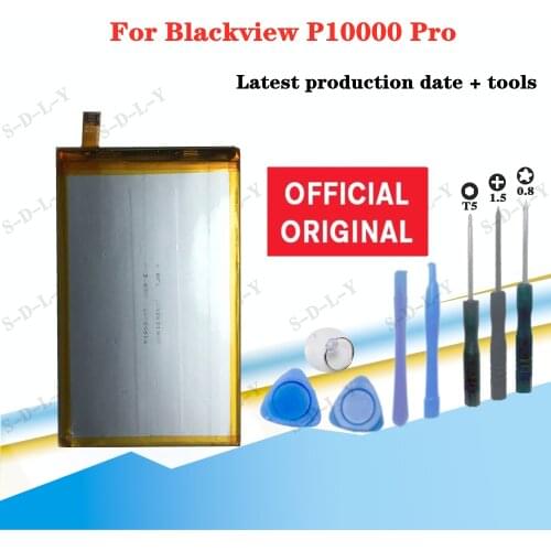 100% New Original Blackview P10000 Pro 11000mAh Replacement Li-ion Battery for Blackview P10000 Pro MT6763 Smart Phone + Tool