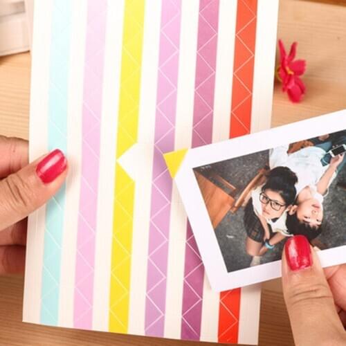 1020Pcs/10 Sheets Hand-made Material Album Tool Accessories Retro PVC Photo Corner A Variety Of Color
