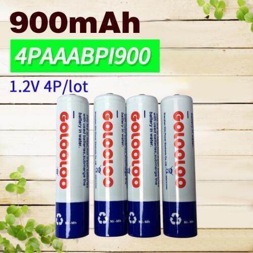 4pcs AAA NI-MH 900mAh 1.2V Battery Low Self-discharge batteries High Persistence Rechargeable battery