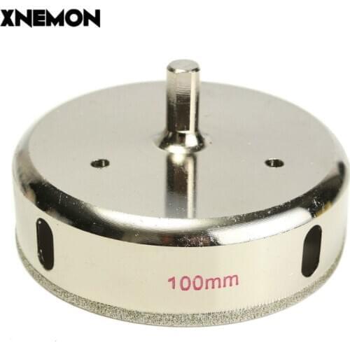 100mm Electroplated Diamond Drill Bit Hole Saw Coated Masonry Drilling Cutter Glass Tile Ceramic Marble Granite Agate