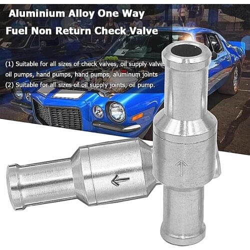 2020 6/8/10/12MM Aluminium Check Valve Brake Servo Booster No Return Inline One Way Valve Non Return Valve Vacuum Hose