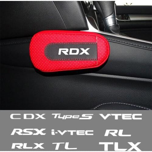 Car soft leather leg pads knee pads seat support elbow support For Acura CL CSX ILX MDX NSX RDX RL RLX TL Car Accessories