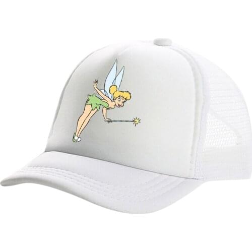 New Brand Tinker Bell Snapback Baseball Cap Men Women Hip Hop Dad Mesh Hat Trucker Hat Dropshipping