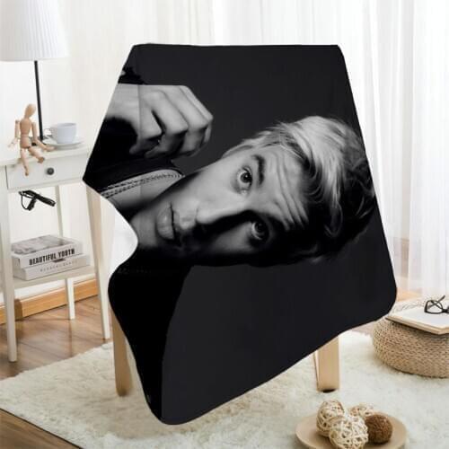 Musife Custom Justin Bieber Flannel Blanket Design Your own Blanket Flannel Blankets for Sofa DIY Dropshipping