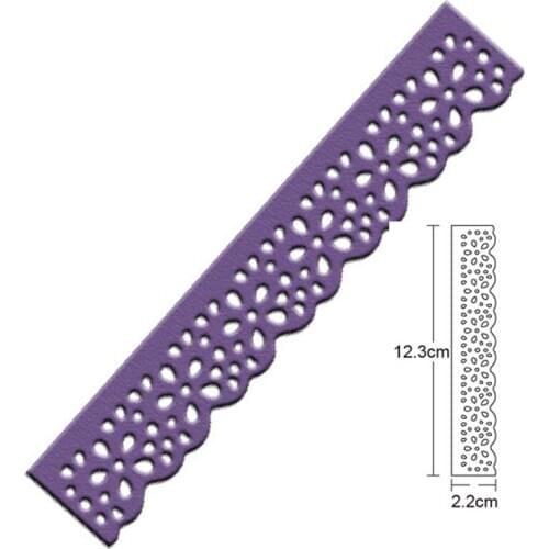 Flower Strip Edge Border metal cutting dies stencils dies for DIY dies scrapbooking embossing dies paper cards making craft dies