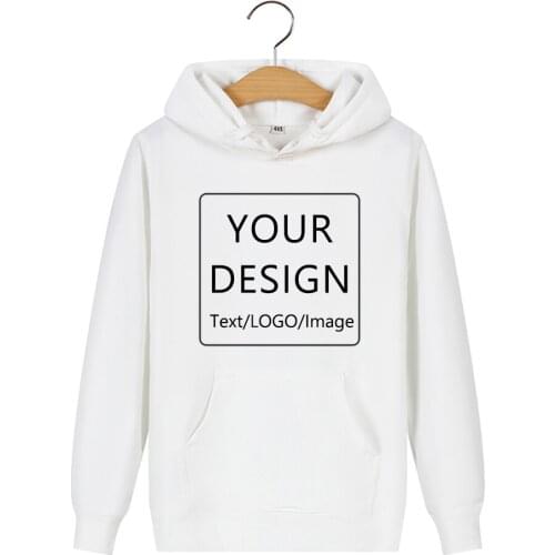 DIY Custom Sweatshirt Logo Print Hooded Hoodies Customized Sweatshirt Cotton Streetwear Warm Clothes Best Gift Couples Hoody
