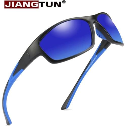 JIANGTUN Brand Fashion Polarized Men Sunglasses Sports Driving Sun Glasses Male Goggles UV400