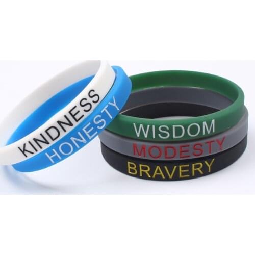 Fashion 1PC letter Silicone Charm Bracelets For Women & Men Inspirational Silicone Wristbands Casual Rubber Bracelet Best Gifts