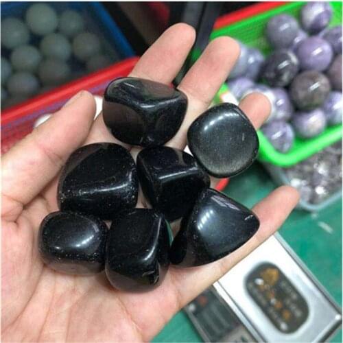 Natural Black Obsidian Tumbled Crystals Healing Gemstones For Decoration