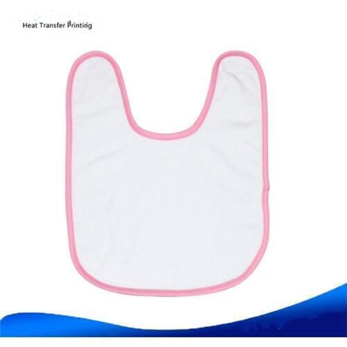 New sublimation blank Childrens bib polyester towel saliva bib blank personalized consumables 10pcs/lot wholesale