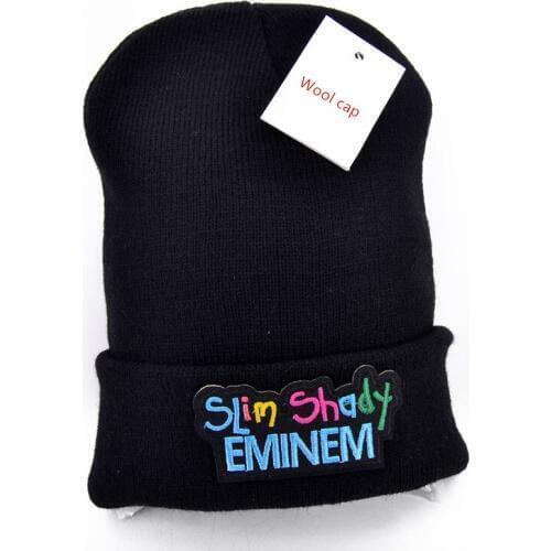 Slim Shady logo cat Wool Beanies 6 colors Knit Men Winter Hats For Men Women Beanie Warm hat Crochet hat cotton hat