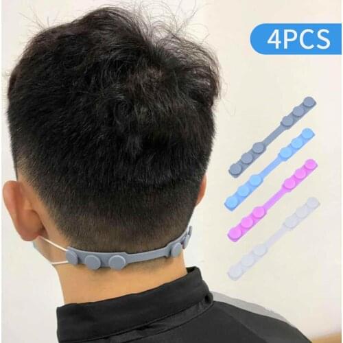 Third Gear Adjustable Anti-Slip Silicone Ear Grips Extension Hook Rope Extension Buckle for Adults and Children 15.8 x 1.5cm