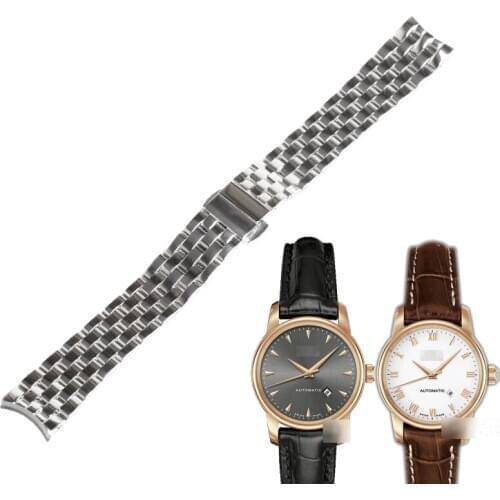 WENTULA watchbands for MIDO BARONCELLI M7600 stainless steel solid band watch band 15mm