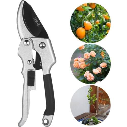 Anvil Pruner Hand Pruning Shears Branch Trimmer Tree Limb Cutter Scecateur Gardening Tool Cut Up to 3/4" for Patio Lawn Plants