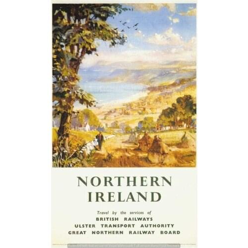 Northern Ireland Theme Metal Tin Signs 12x8 Inch Wall Decor Sign