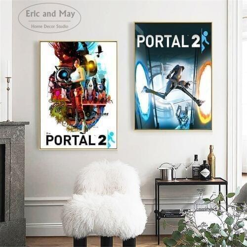 Portal 2 Game Style Modern Decorative Wall Pictures For Living Room Canvas Painting Art No Frame Posters And Prints Home Decor