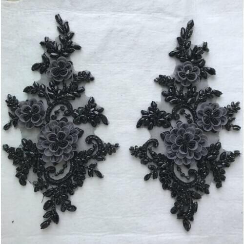 Stock 1piece/bag black collr chest decoration hot diamond beads fashion accessories for the wedding dress festival dress