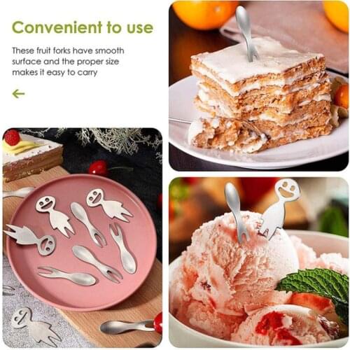 Stainless Steel Fork Barbecue Fruit Dessert Cake Reunion Party Picnic Multipurpose Fork For Home Kitchen Bar Restaurant Hotel