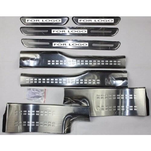 High quality stainless steel inside external Scuff Plate/Door Sill For 2013 - 2016 Mitsubishi Outlander Samurai ,car styling