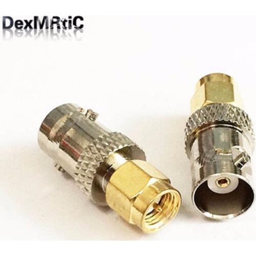 1PC BNC female jack switch SMA male plug RF Coax Adapter convertor straight Nickelplated NEW wholesale