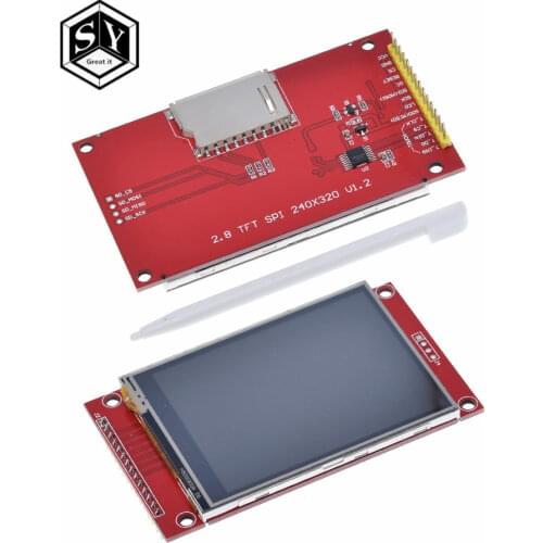 1PCS Great IT J34 F85 240x320 2.8" SPI TFT LCD Touch Panel Serial Port Module with PCB ILI9341 5V/3.3V 2.8 TFT With touch