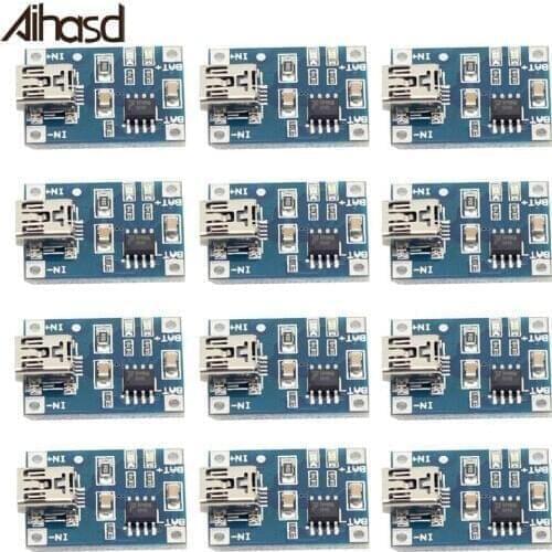 10PCS/LOT TP4056 5V Mini USB 1A Lithium Battery Charging Board Charger Module