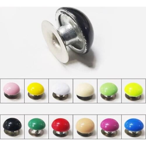100Sets Multiple Size Rivets Round Mushroom Rivets For DIY Leather Craft Tire Studs Spikes Clothing Luggage Clothes Bag Shoes