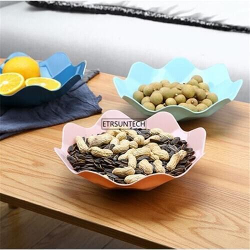 100pcs Fruit Plastic Plates For Food Family Dessert Dish Snack Dish Party Home Maintenance Tray Plate