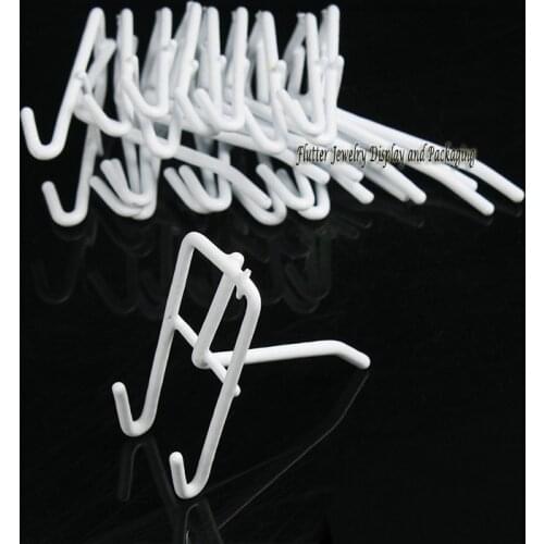 20pcs/lot L Jewelry Display Stand Retail Pegboard Hanger Racks Holder Steel Hook Store Display Accessories