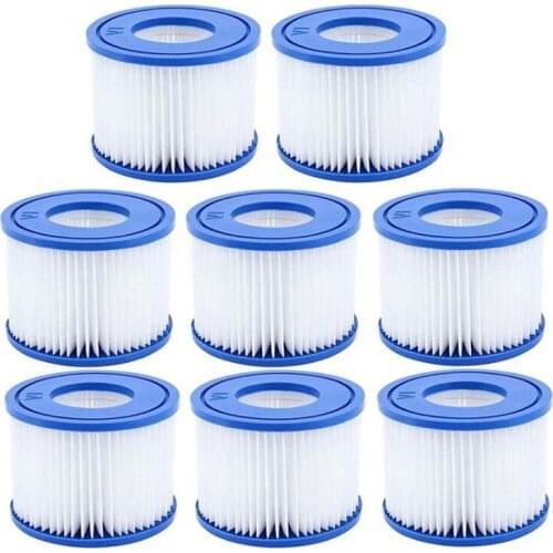 8 Pcs Pool Filter,for Bestway Spa Filter Pump Cartridge Type VI,Hot Tub Filters for Lay-Z-Spa,for Coleman SaluSpa Filter