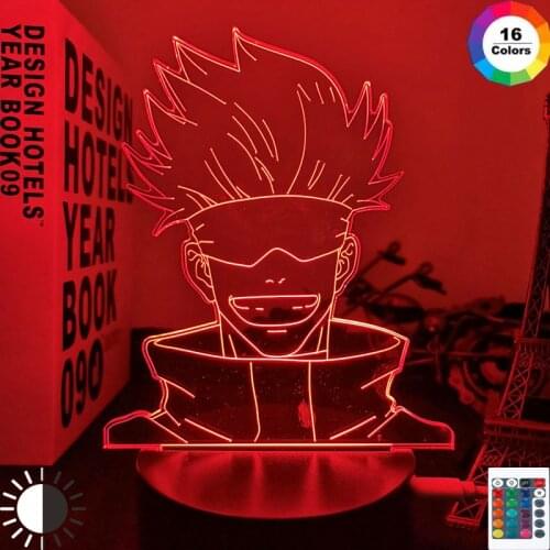Anime Lamp Satoru Gojo Jujutsu Kaisen Led Night Light for Birthday Gift Jujutsu Kaisen Nightlight Satoru Gojo Lamp Drop Shipping
