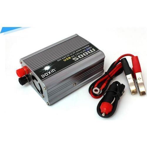 500W Vehicle Inverter 12V DC To 220V AC USB Power Converter Power Supply Household Power Adapter