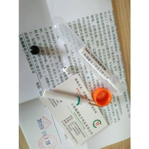 3mm electron microscopy of glassy carbon electrode: electrode head length is less than or equal to 10mm removable glassy carbon