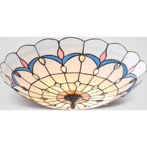 European Tiffany Bedroom Ceiling Lamps Vintage Study Room Ceiling Light Kitchen Ceiling Lights Lamp