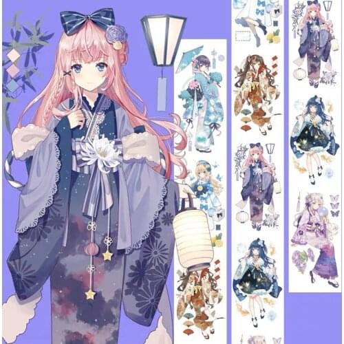 Fairy Lovely Girl Washi Tape for Card Making Bullet Journal DIY Scrapbooking Decorative Stickers