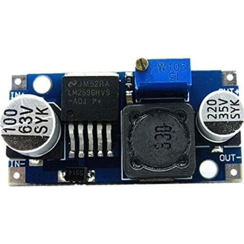 48V adjustable step-down regulator module, DC-DC, LM2596HV input, 4.5-60v power module
