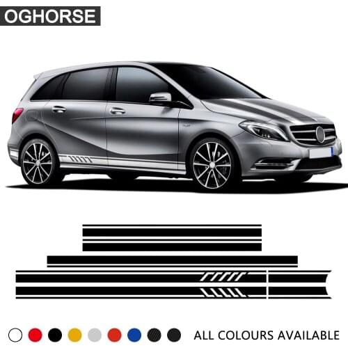 Edition 1 Styling Stripes Decal for Mercedes Benz B Class W246 W247 B180 Car Door Side Skirt Sticker Bonnet Roof Rear Vinyl